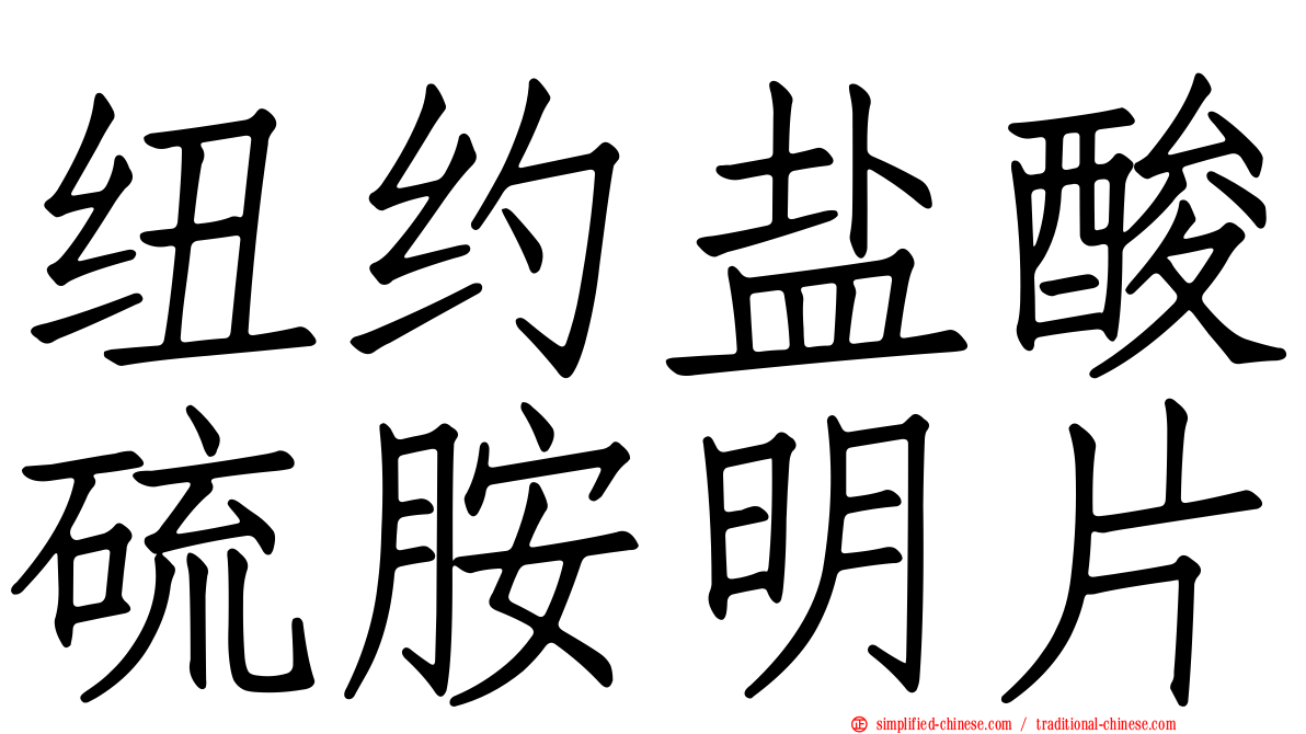 纽约盐酸硫胺明片