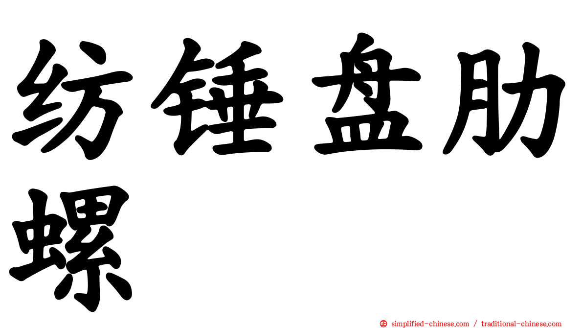 纺锤盘肋螺
