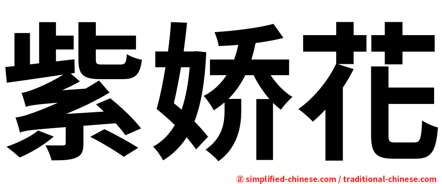 紫娇花