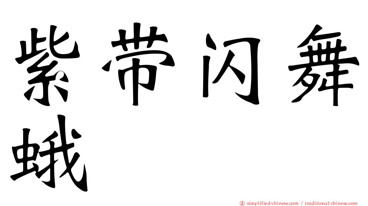 紫带闪舞蛾