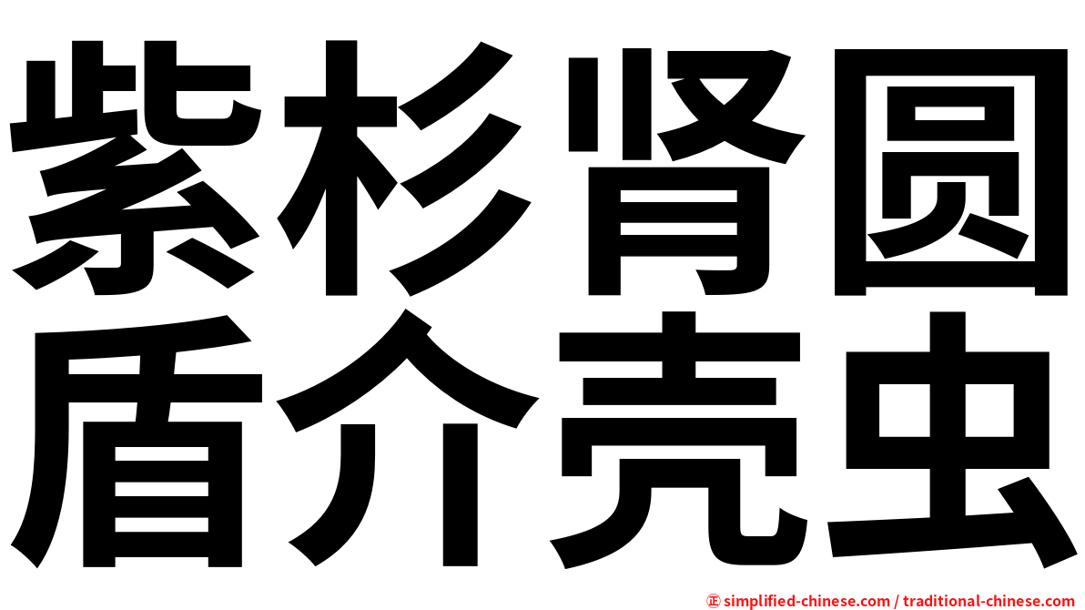 紫杉肾圆盾介壳虫