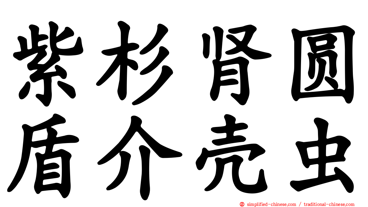 紫杉肾圆盾介壳虫