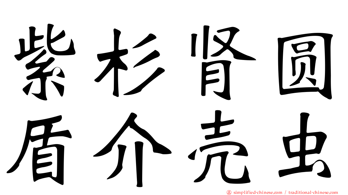 紫杉肾圆盾介壳虫