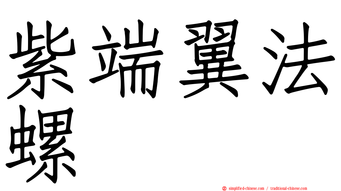 紫端翼法螺