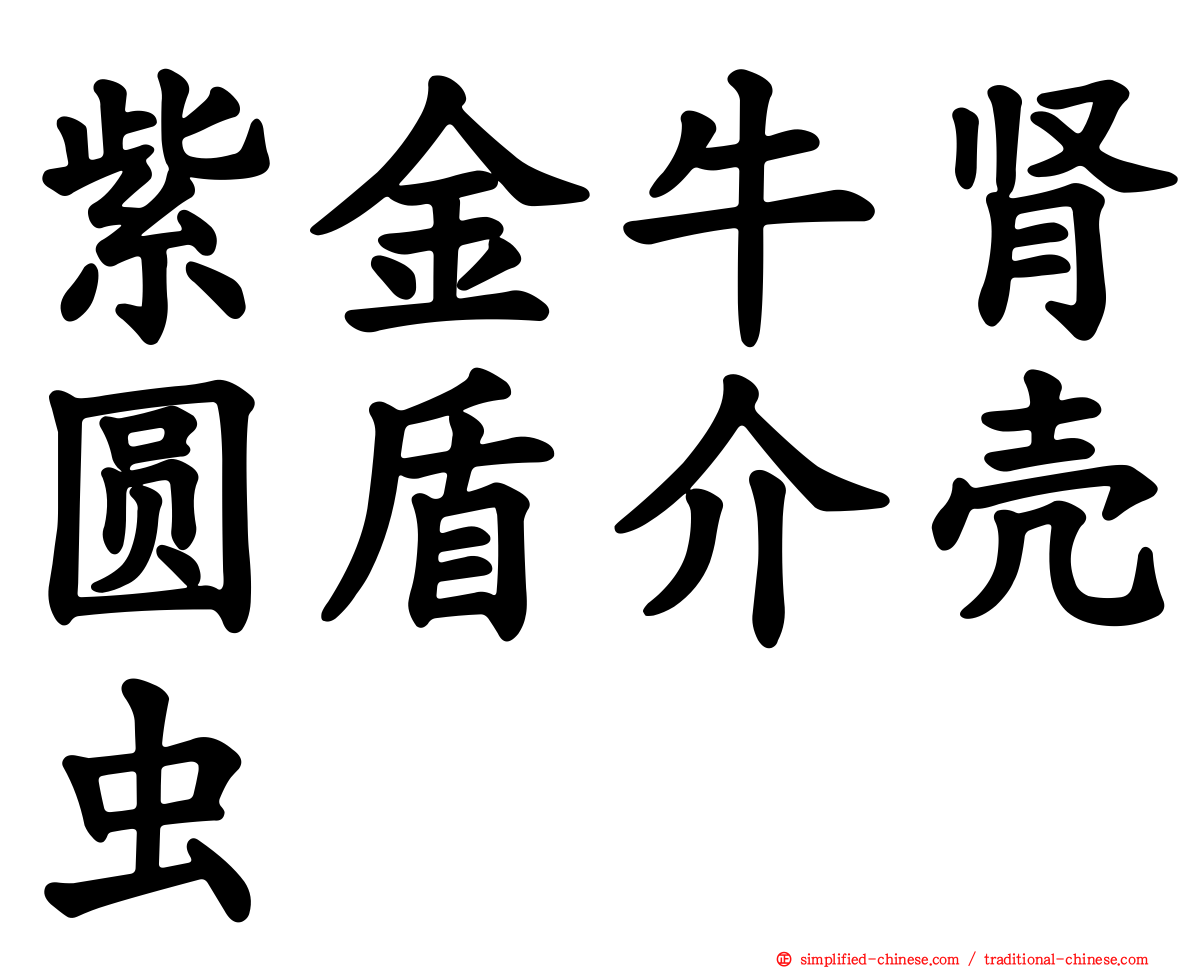 紫金牛肾圆盾介壳虫