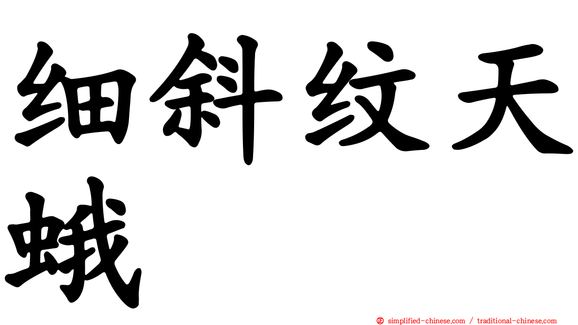 细斜纹天蛾