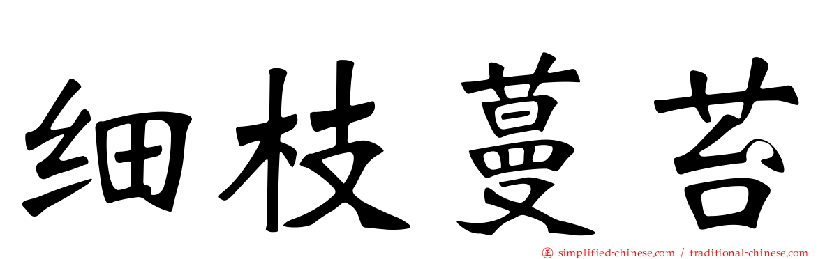 细枝蔓苔
