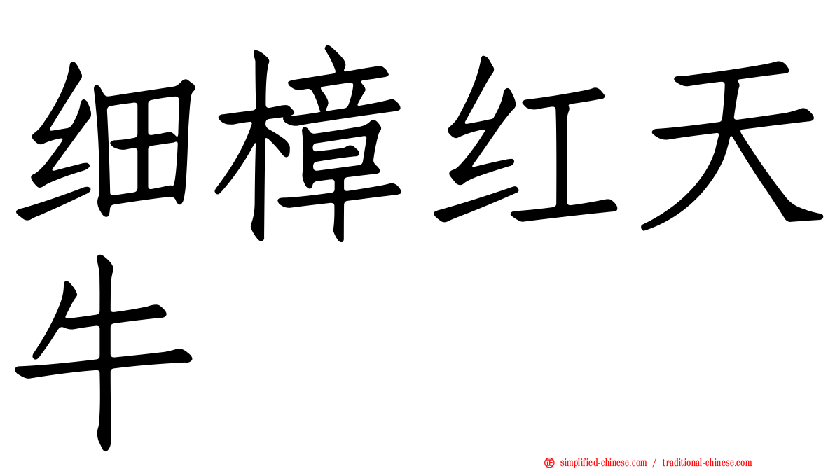 细樟红天牛