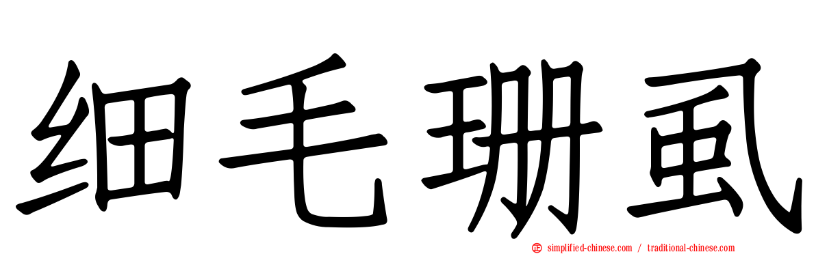 细毛珊虱