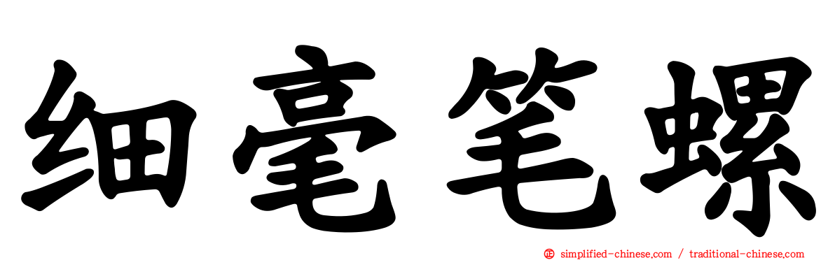 细毫笔螺