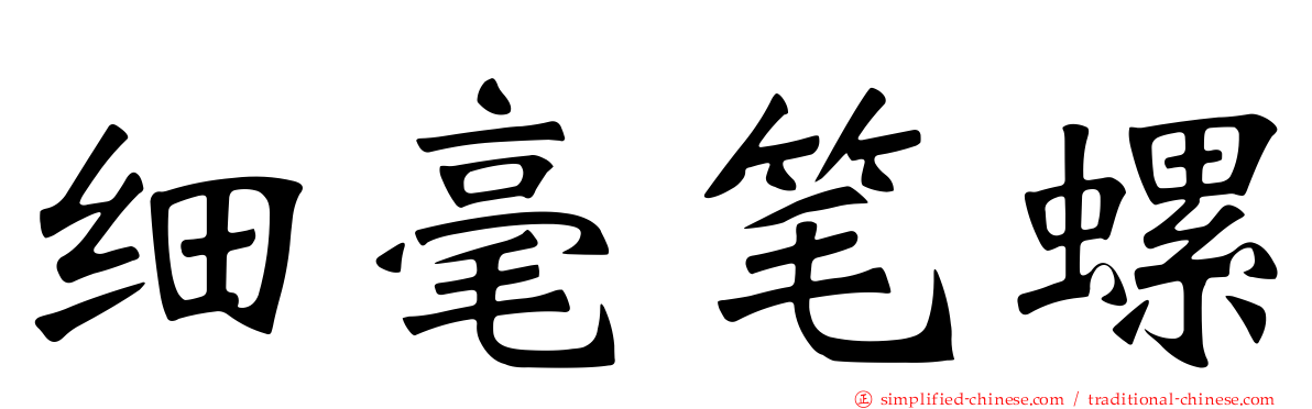 细毫笔螺