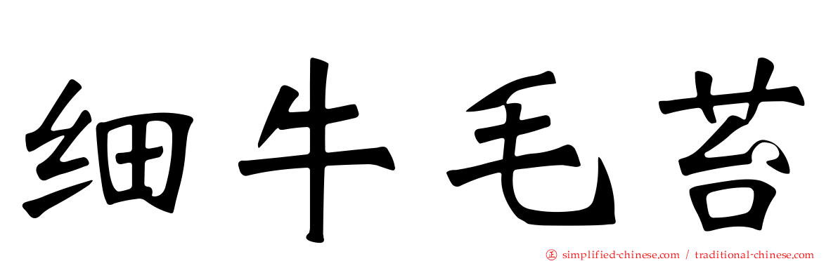 细牛毛苔