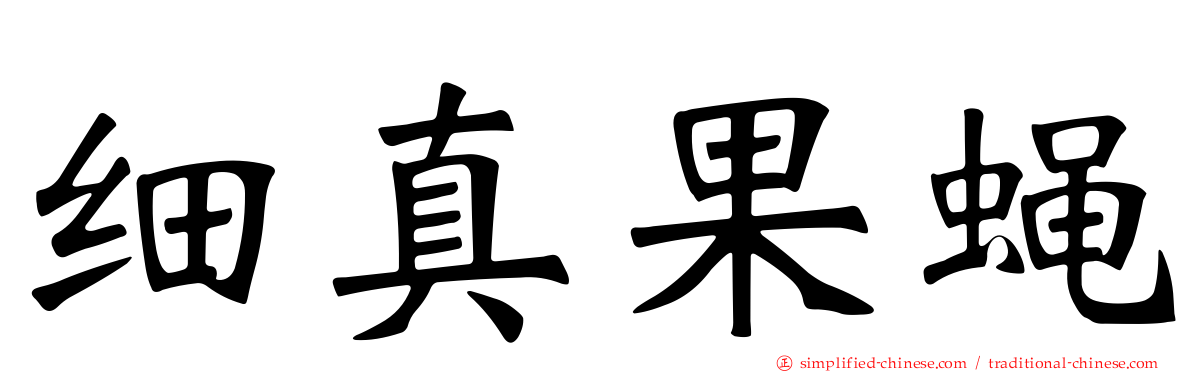 细真果蝇