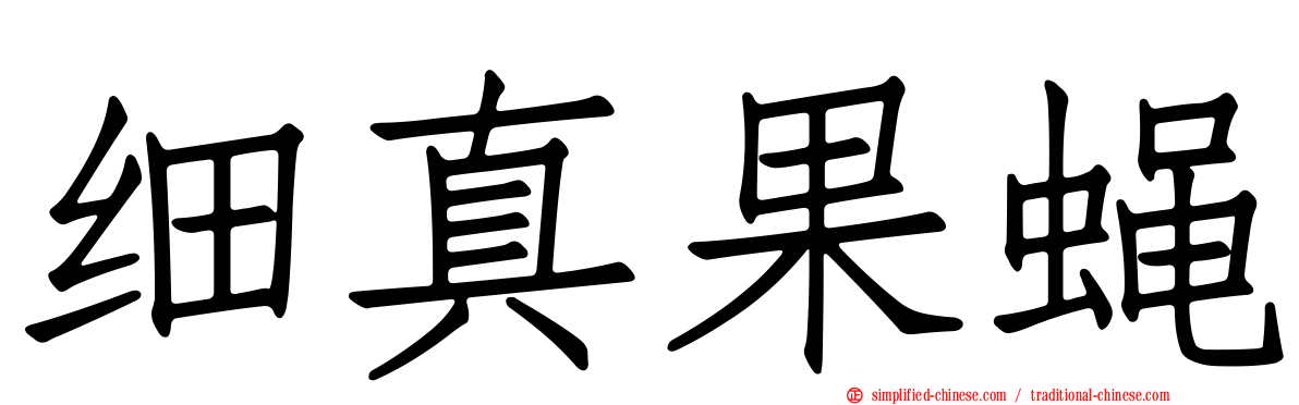 细真果蝇