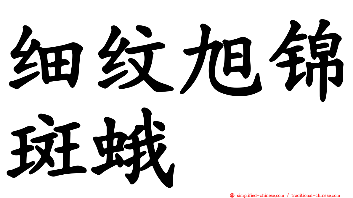 细纹旭锦斑蛾