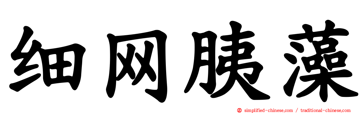细网胰藻