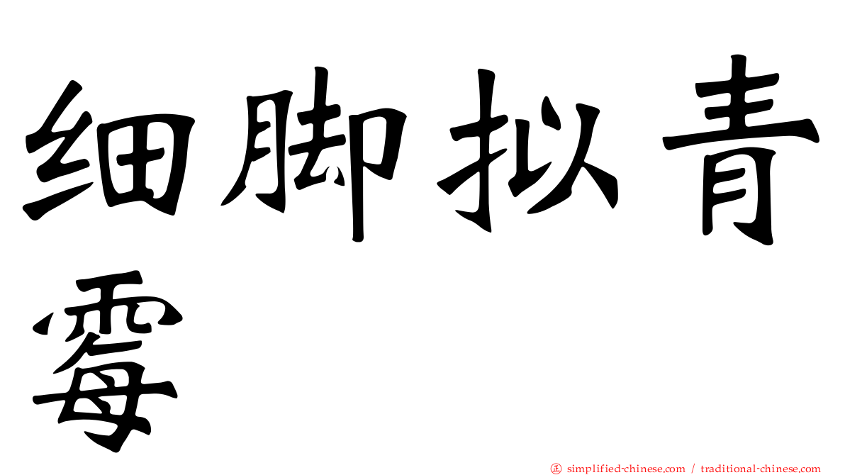 细脚拟青霉