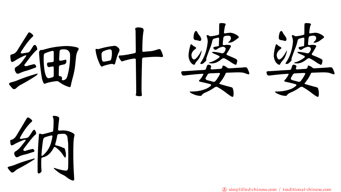 细叶婆婆纳