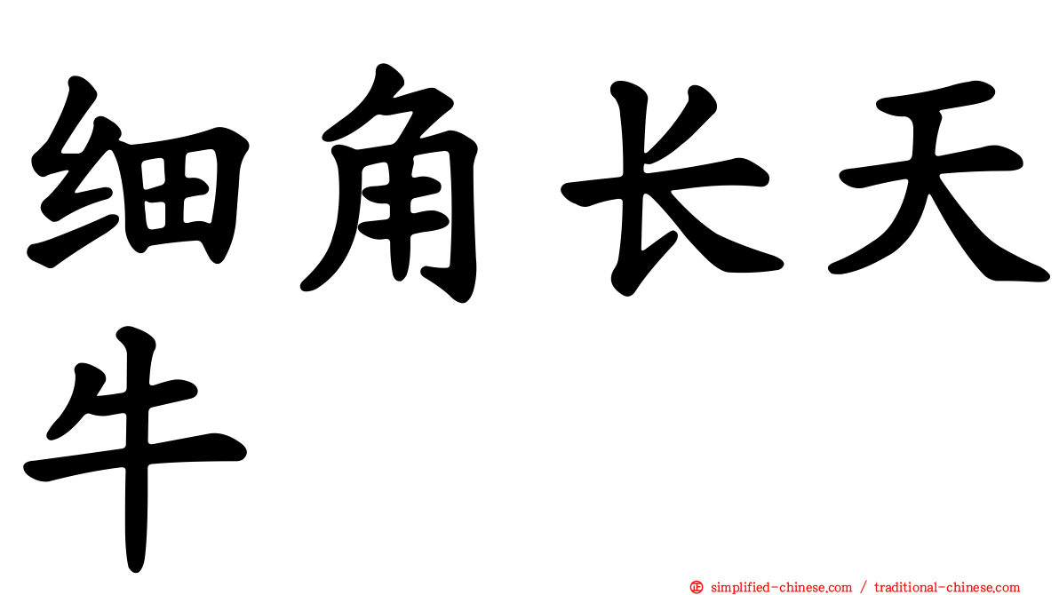细角长天牛