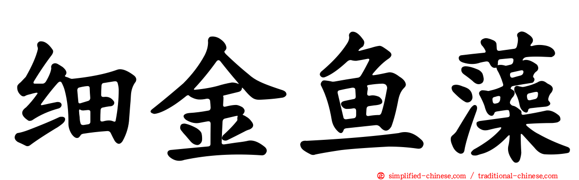 细金鱼藻