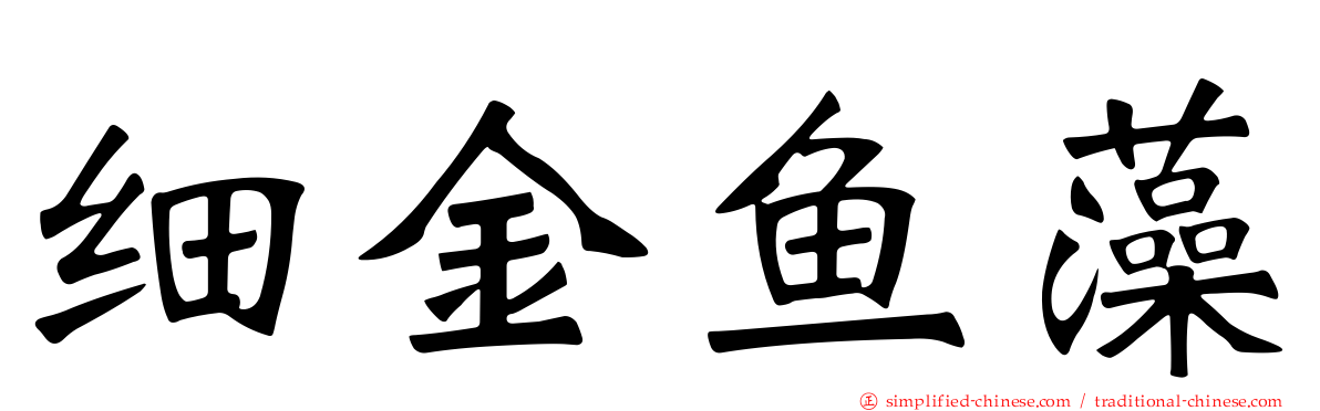 细金鱼藻