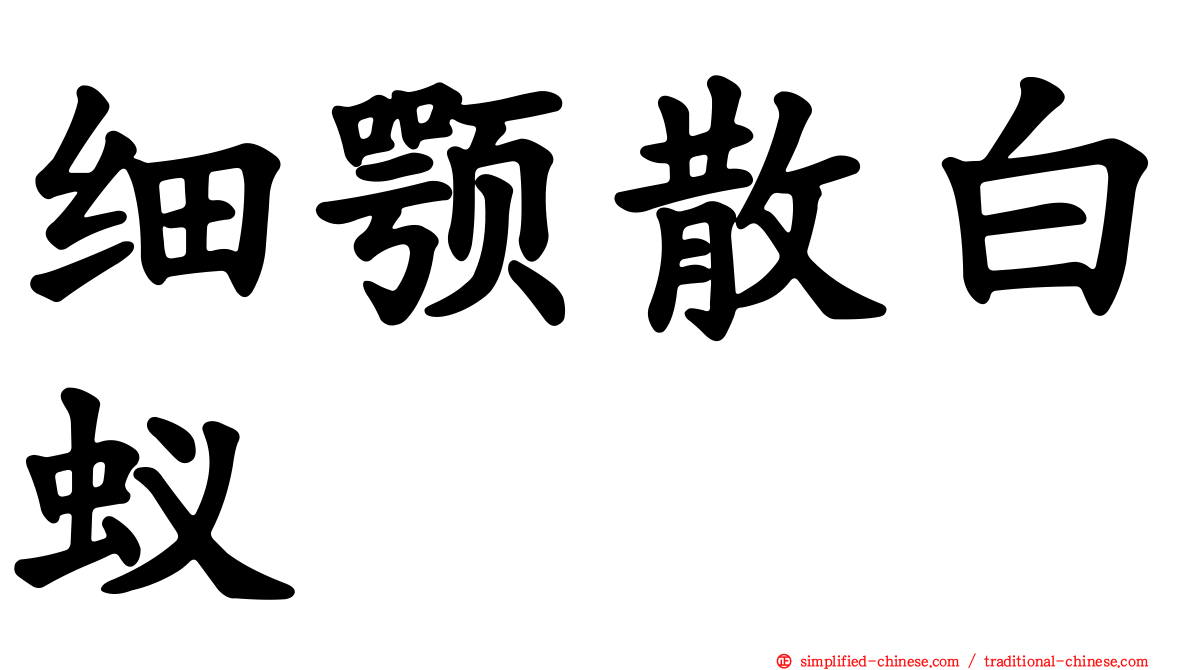 细颚散白蚁
