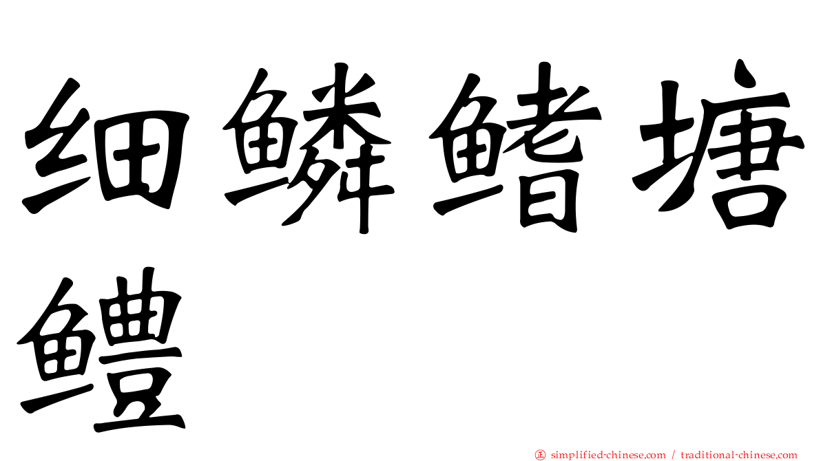 细鳞鳍塘鳢