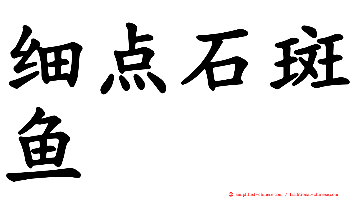 细点石斑鱼
