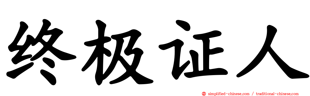 终极证人