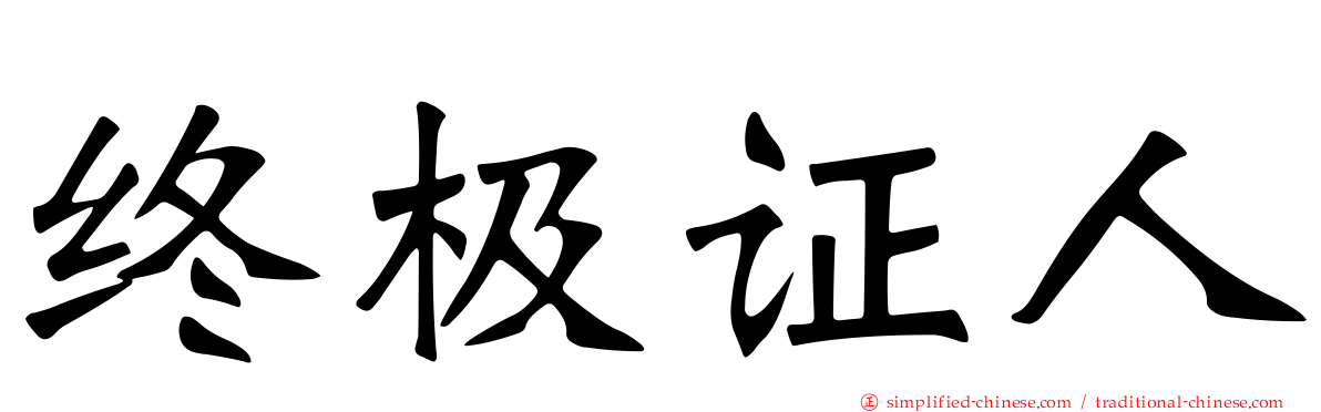 终极证人
