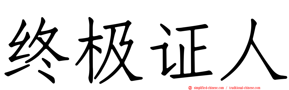 终极证人