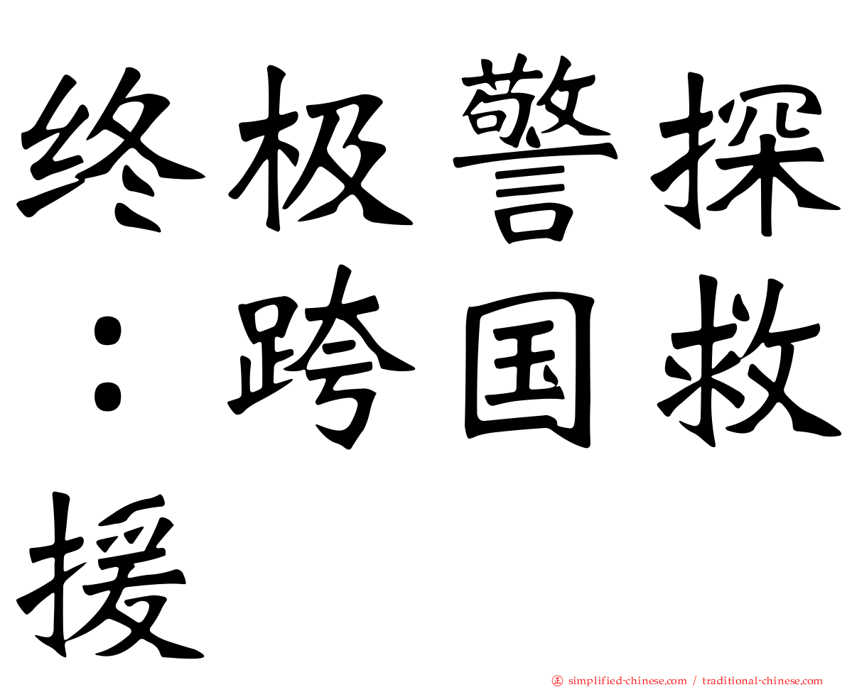 终极警探：跨国救援