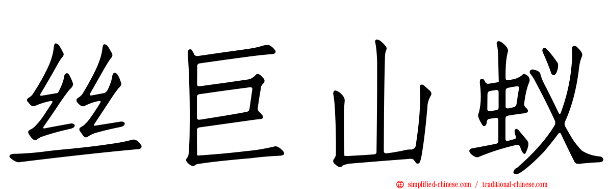 丝巨山蚁