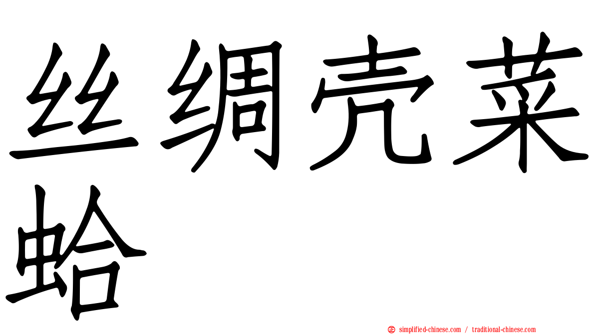 丝绸壳菜蛤