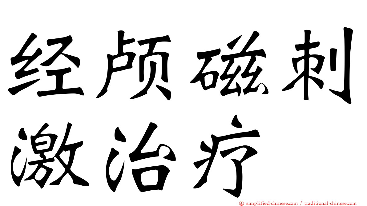 经颅磁刺激治疗
