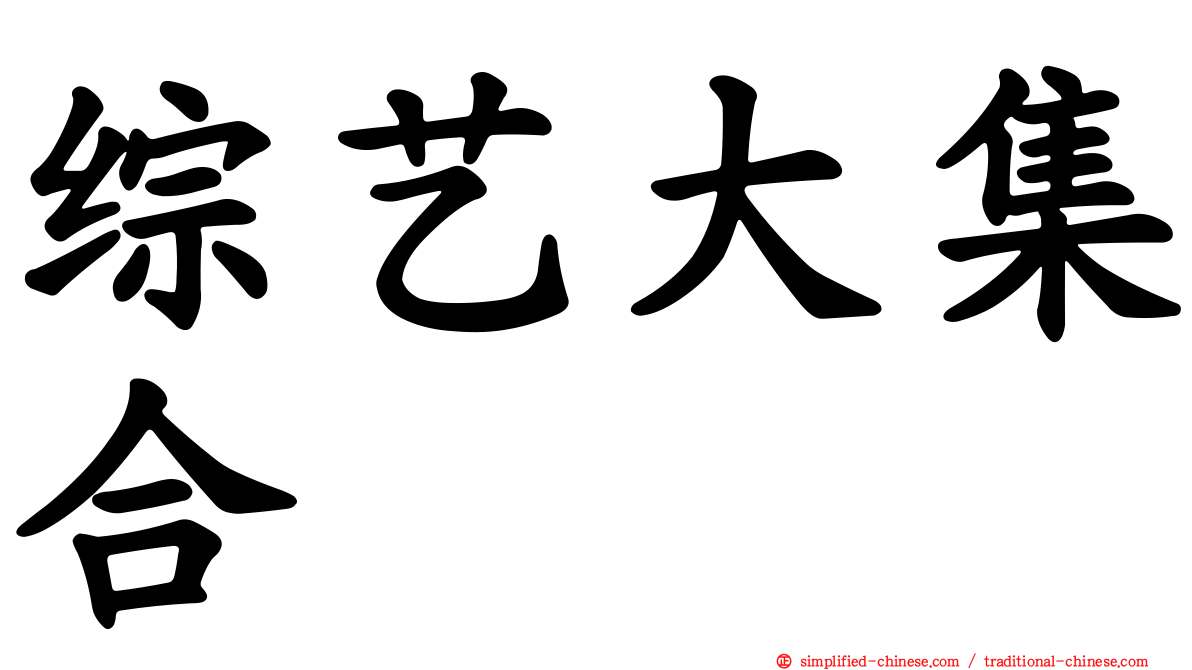 综艺大集合