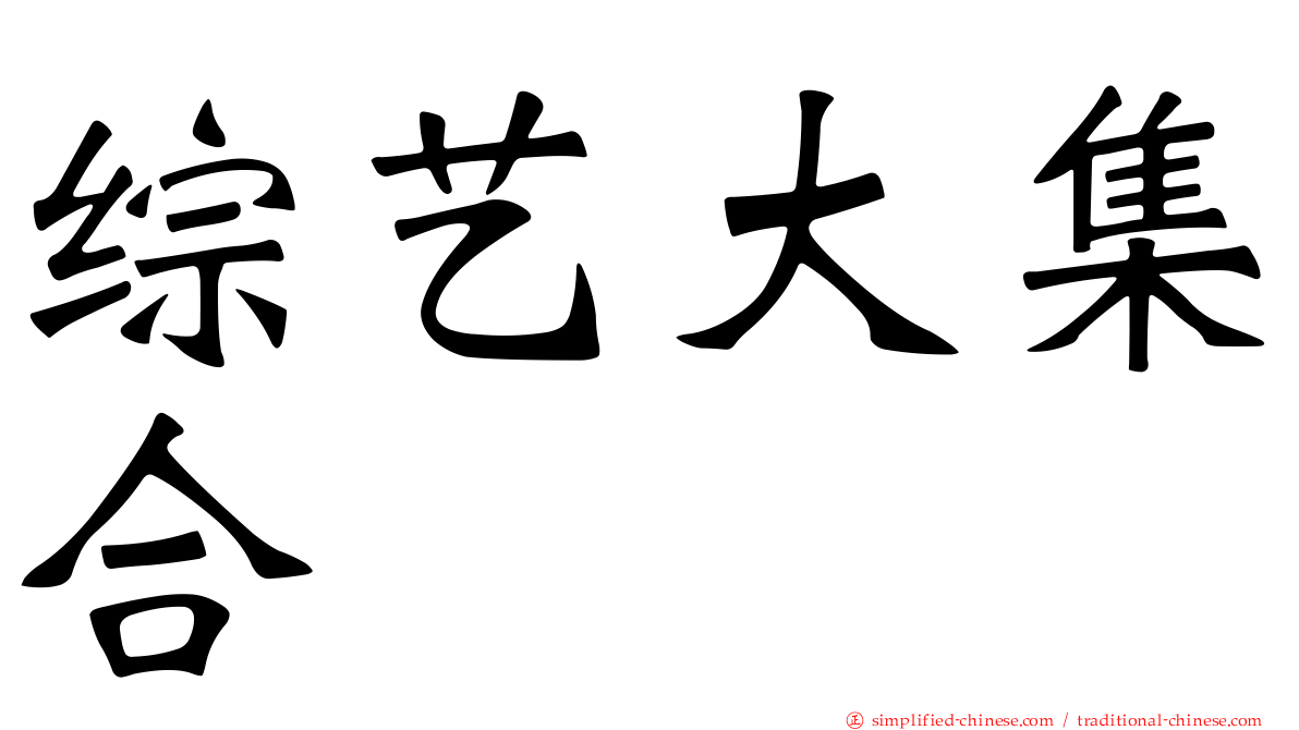 综艺大集合