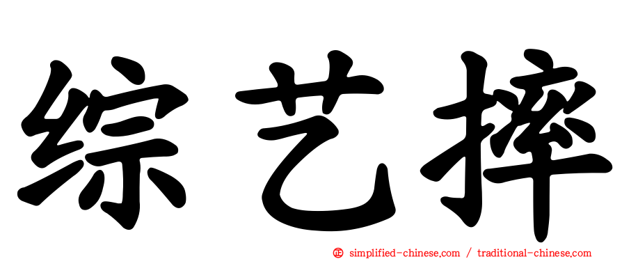 综艺摔