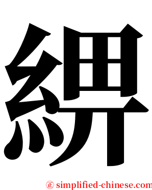 綥 serif font