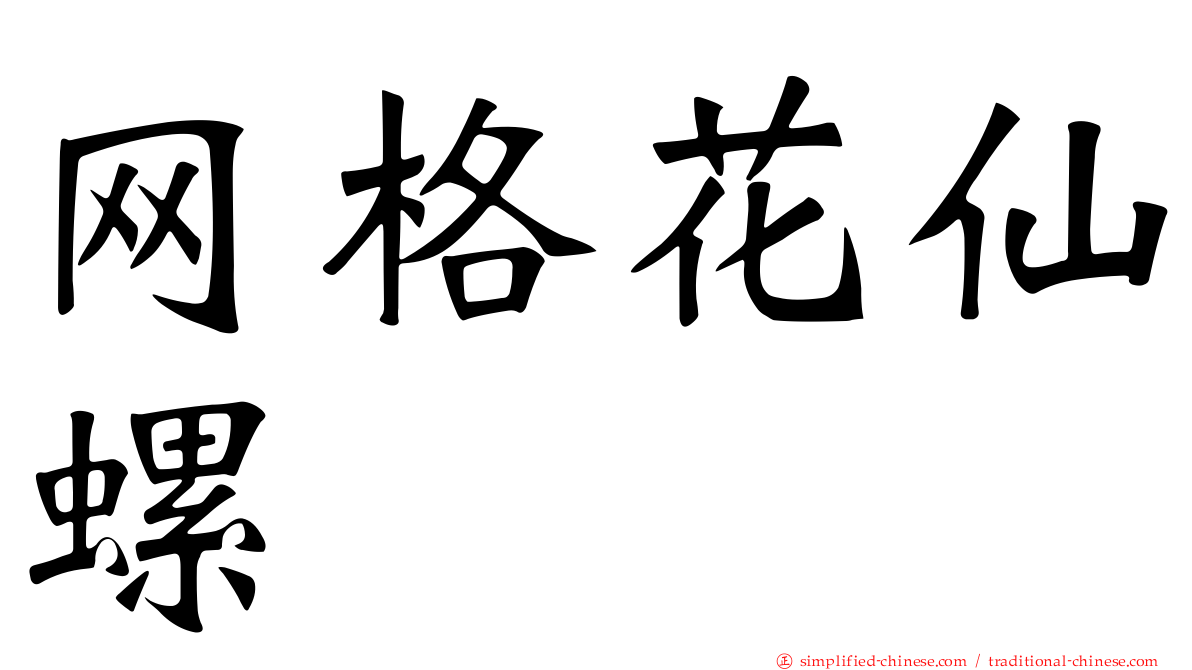 网格花仙螺
