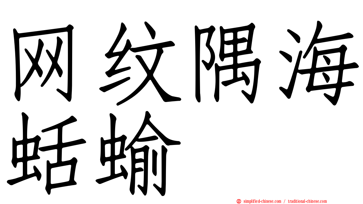 网纹隅海蛞蝓