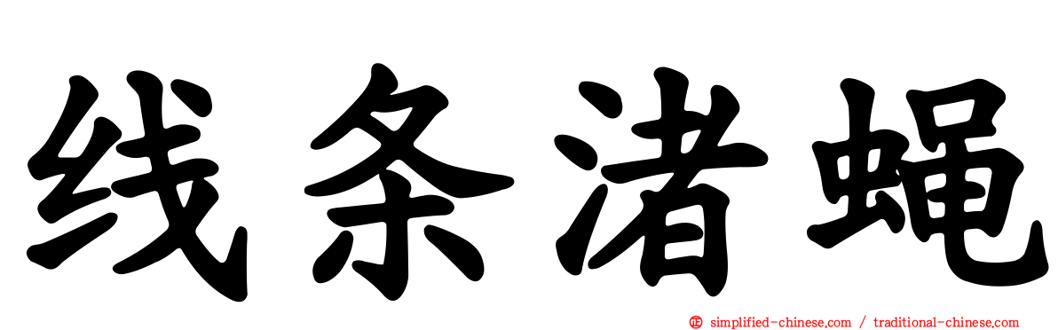 线条渚蝇