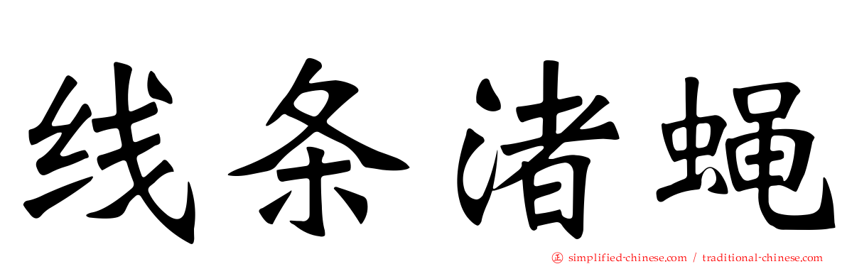 线条渚蝇