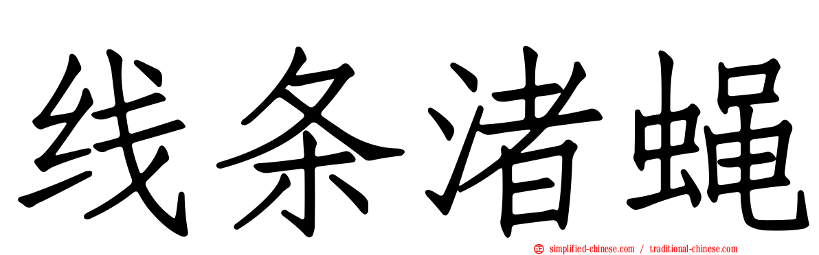 线条渚蝇