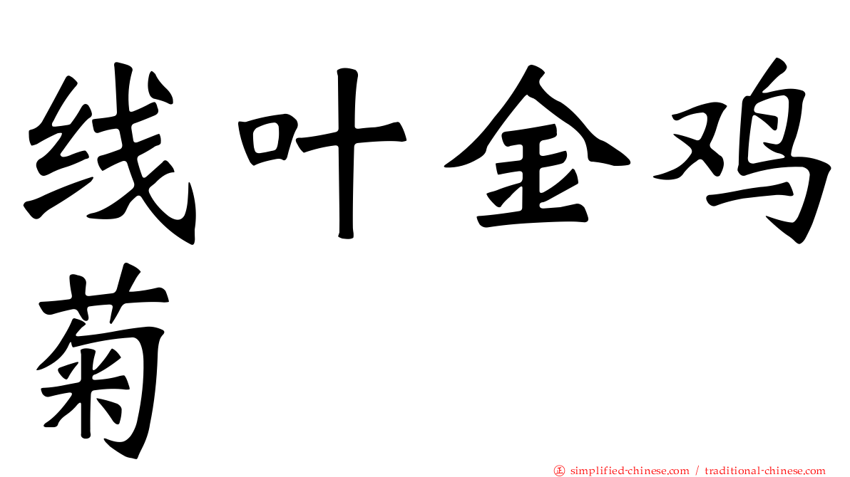线叶金鸡菊