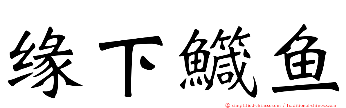 缘下鱵鱼