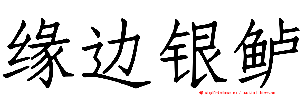 缘边银鲈