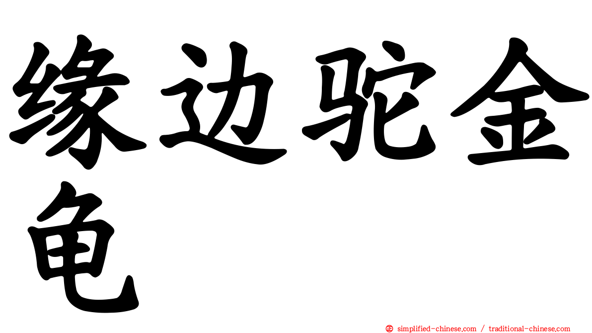 缘边驼金龟