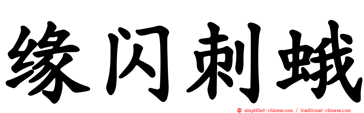 缘闪刺蛾