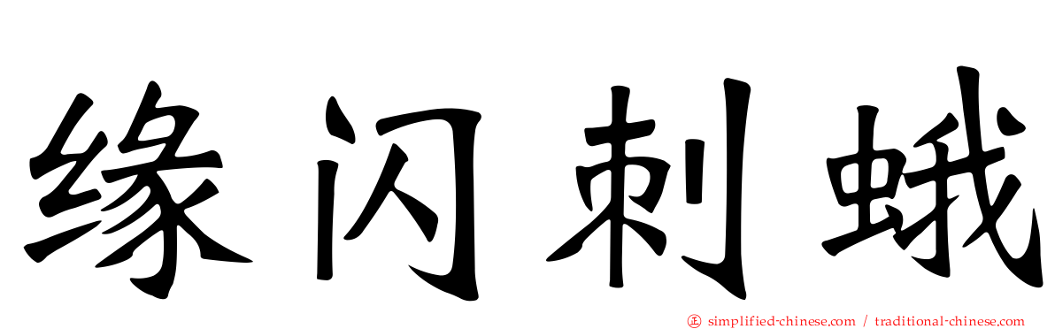 缘闪刺蛾